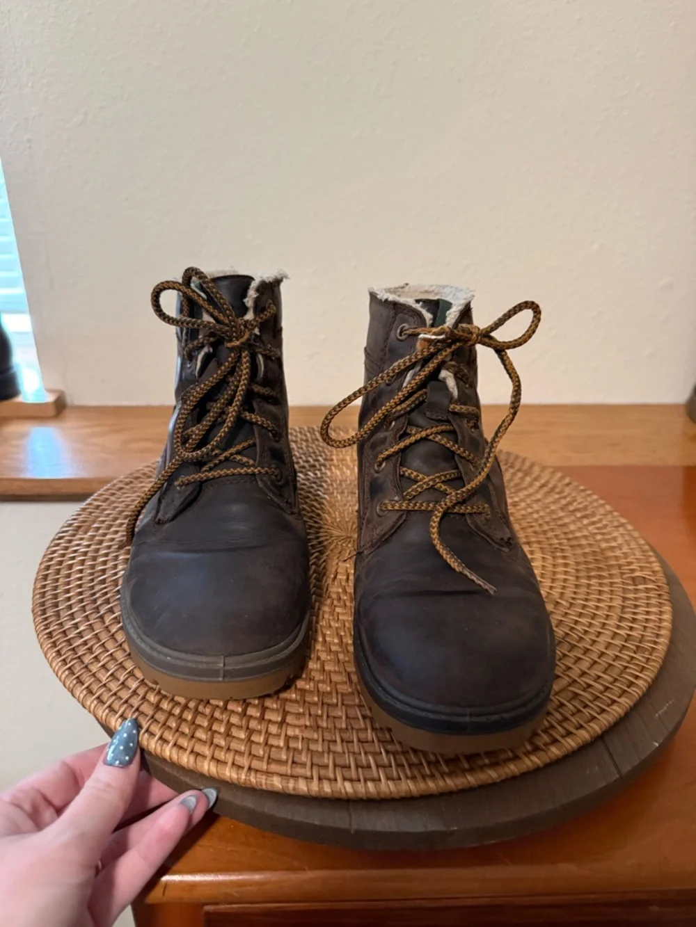 Kamik Women's Dark Brown Lace-Up Insulated Winter Sneaker‎ Boots